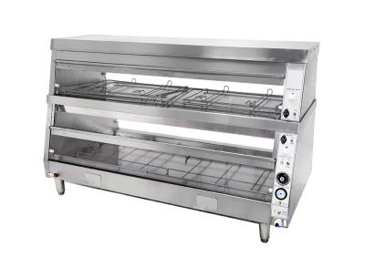 China DBG-1200 DBG-1600 DBG-2000 Horizontal Type Two Layer 220V Warming Showcase for sale