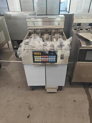 China OFE-310 7kw*3  digital computer panel 3 pots 3 baskets Electric Open Chips Fryer en venta