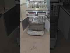 OFG-220 two pots four baskets with oil filtration gas open chips fryer