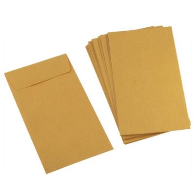 China Business Envelope Brown Kraft Paper Envelope With Ribbon for sale