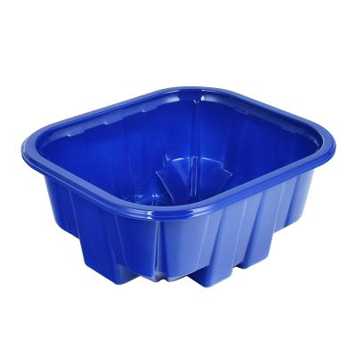 China Disposable PET Food Mushroom Plastic Container Packaging Vegetable Packaging Tray for sale