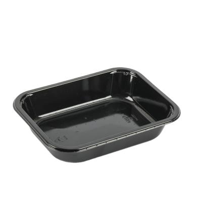 China Custom Plastic Food Microwave Oven CPET Container Food Bowl Packaging CPET High Temperature Cooking Tray for sale