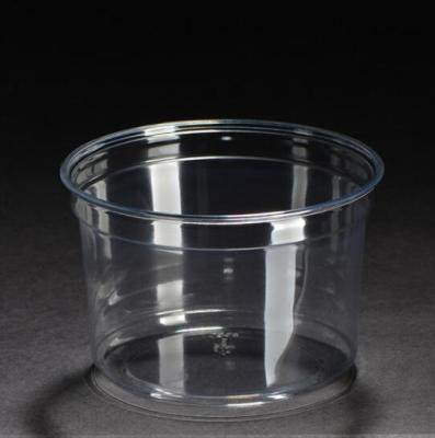 China Custom Clear Food Grade 16oz 525ml Disposable Plastic Fruit Salad Cup Food Grade Fruit Salad Packaging Bowl for sale