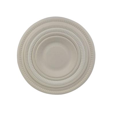 China Food Packaging Food Grade Sugar Cane Pulp Bagasse Tray Bagasse Plate Bagasse Packaging Different Sizes Available for sale