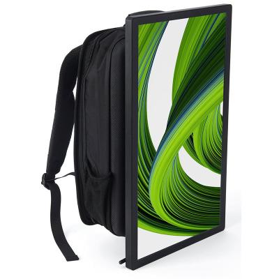 China High Brightness Player Digital High Brightness 1000 Nits Android OS Digital Sign Outdoor Backpack LCD Billboard Advertising Walking Brightness for sale