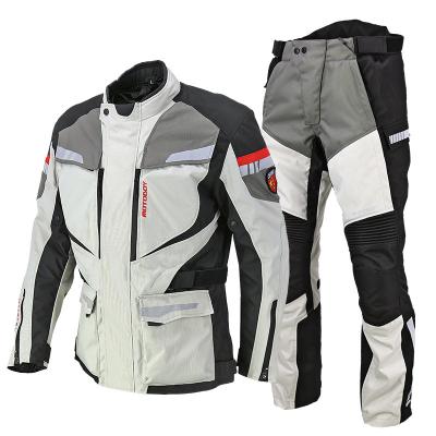 China Super Breathable Gear Winter Style Racing Jackets Pants Waterproof Motocross Motorcycle Riding Suits With Protective Gears for sale