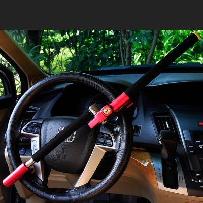 China Lock for Security Best Car Foldable and Adjustable Anti-theft Steering Wheel Lock Retractable Lock for Universal Auto Cars and Vans for sale