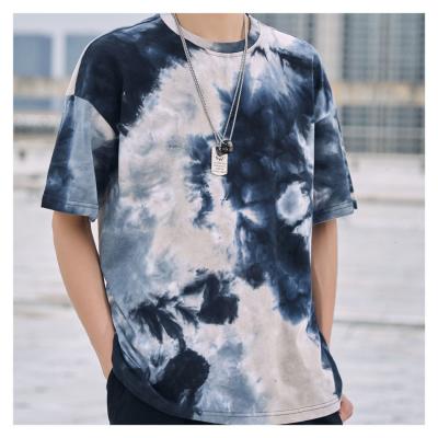 China QUICK DRY Men's Clothing Shirt Two Color T-shirt Tie Dye Romper Tie Dye Shirts for sale