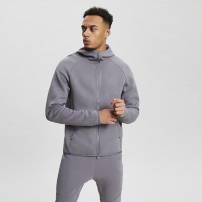 China Wholesale OEM Anti-UV Mens BYM Zipper Jacket Tracksuit Single Muscle Fitted Mens Sport Zipper Hoodie Tracksuit for sale