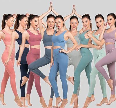 China BYM Ladies Yoga Tights Womens Anti-UV Ladies Tracksuit Workout Fitness Sets for sale