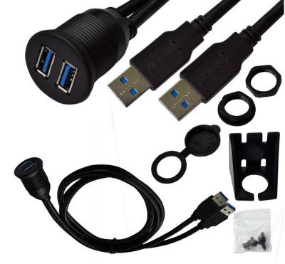 Κίνα Σκοινί USB3.0 επέκτασης ταμπλό USB αυτοκινήτων cOem ένας θηλυκός συνδετήρας ένα τέλος προς πώληση