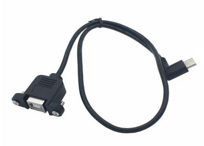 China Aanpassingsinterfacetype C aan vrouwelijke USB2.0 de Gegevenskabel van B met Schroefhoogtepunt 480 - Mbps-Transmissiesnelheid Te koop