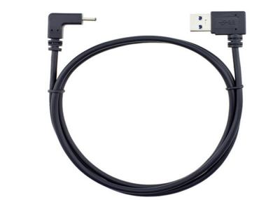 China 1 M 90 Graad Verlaten Hoekig USB 3,1 Kabel Duurzame Gevlechte Nylon Materiële Multikleur Te koop