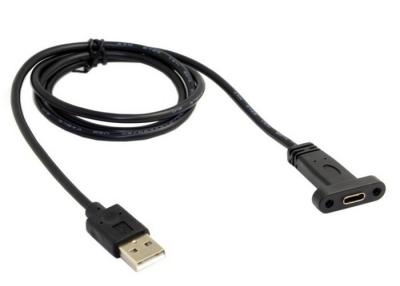 Cina tipo femmina di USB 3,1 del pannello del supporto di 3ft di C all'USB 2.0 un cavo di dati maschio del telefono cellulare della compressa di Macbook in vendita