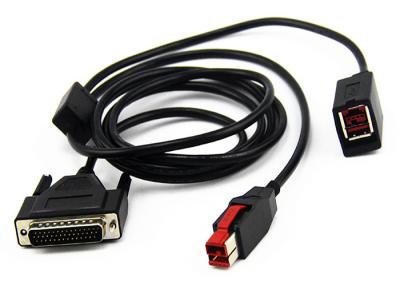 Chine 12 V ont actionné le câble d'USB Y/mini couleur de noir de câble d'extension d'USB pour le système de position à vendre