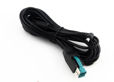 Chine prise à angle droit de C.C 5521 de cable électrique de 2M 12V USB pour l'écran tactile de TD1500 DigiPos à vendre