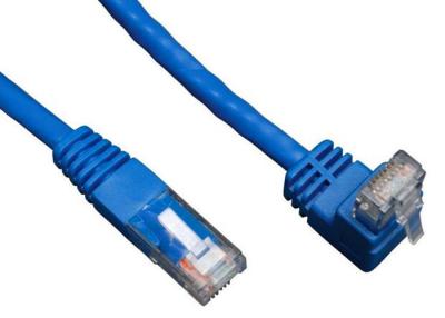 China Material angular da tomada de 90 ABS do cabo da rede do gato 6 do grau RJ45 para uma comunicação das telecomunicações à venda