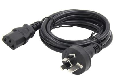 China Australia Power Cord / AC DC Power Cable Copper Lead Material PVC Outer Jacket for sale