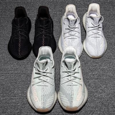 China Lightweight New Arrival Breathable Woven Upper Shock Absorption Casual Reflective Yeezy Shoes for sale