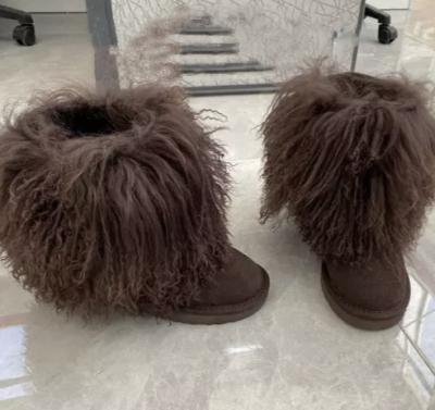 China Mongolian women lightweight wool boots winter fur boots for women for sale