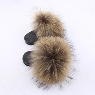 China Wholesale Custom Lightweight Flat Bottom Children's Plush Fur Slippers Kids Indoor Slipper For Girls for sale