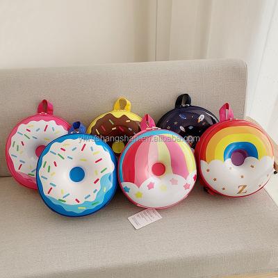 China Toy Wholesale Cartoon Children's Backpack Cute Donut Eggshell Bag Boys And Girls Backpack for sale