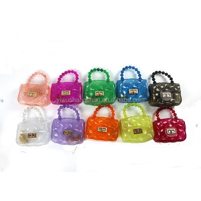 China Durable kids fashion jelly bag can be carried by hand or cross - body for sale