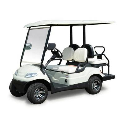 China Huanxin Go Kart 4 Passenger Golf Cart Rear 2 Seats Electric Golf Cart 2790*1200*1880mm for sale