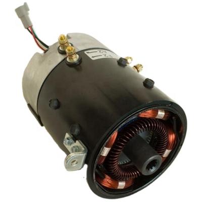 China Waterproof 3.7kw 48v dc motor work with Curtis 1266A dc traction motor motor controller for sale