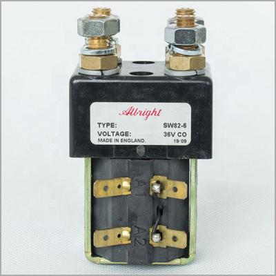 China Electric Vehicle DC Contactor For Golf Cart Forklift Albright 36V DC Contactor Forward Reverse Contactor SW82-6 Type for sale