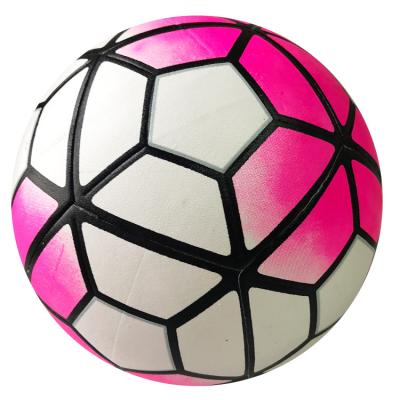 China Custom Made Custom Soccer Ball Soccer Ball Logo Laminated Logo Laminated PVC Blue Pink Soccer Ball for sale