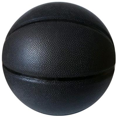 China Custom Basketball Factory Logo PU Material Deflated Basketball With Black Color for sale