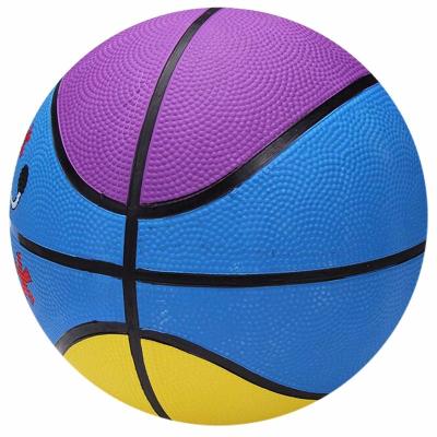 China Customized colorful rubber basketball indoor and outdoor basketball court design logo basketball outdoor wholesale for sale