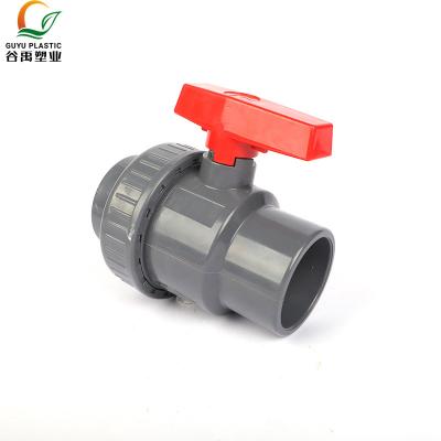 China General Size Customized Water Supply And Drainage Wholesale Professional PVC/UPVC Plastic Ball Valve for sale