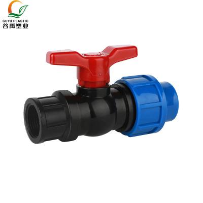 China General Manufacturing Hot Selling PVC Pipe Fitting Plastic Ball Valve for sale