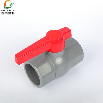 China Genuine Industry General Professional Grade PVC Plastic Union PVC Ball Valve With Stainless Steel Handle for sale