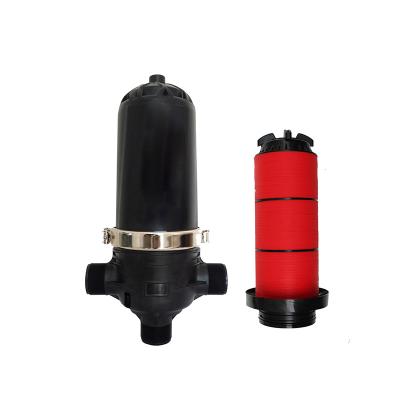 China 3Inch 2Units Self Cleaning Water Irrigation Filtration System Plastic T Type Disc Filter for sale