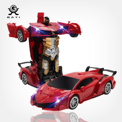 China wholesale 2.4G rc transformation car toys for kids remote control robots, toy cars with remote control for sale