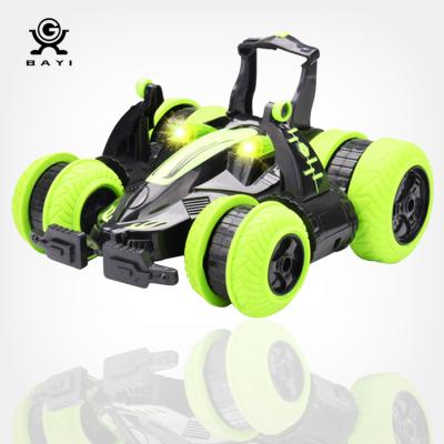 China 2.4g line 4wd rc stunt toy car,wholesale high-quality high-speed six-part side cars stunt rc hobby toy car for sale