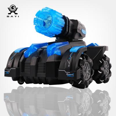 China RC Hobby 2.4G RC Car Multiplayer Match Drift Remote Control Transverse Vehicle With Jet Infrared Simulation Fighting Light Truck for sale