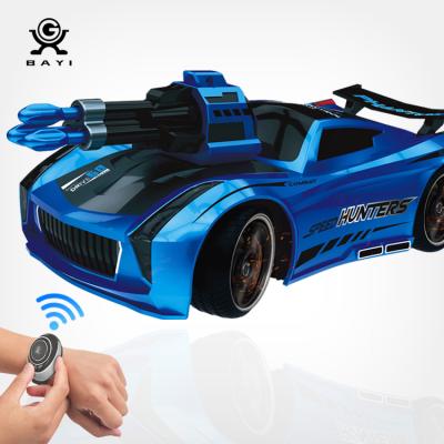 China Hot Voice Control Bullet Fire Battle Power RC Hobby Amazon Sale Smart Watch Car Vehicles Racing Car Toys for sale