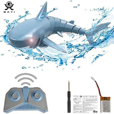 China RC Hobby 2021 New Design Functions 2.4g Rc Waterproof Swimming Shark Toys Shark Car Remote Control Toy for sale