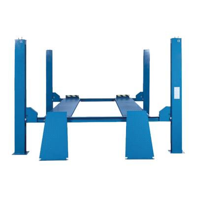 China 4T-5.5T 4 Post Parking Tilting Hydraulic Vehicle Four Post Vehicle Lift Platform Garage 5 Ton Price Car Lift 4T-5.5T for sale