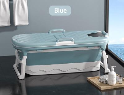 China DP-1001 Antiskidding Bathroom Freestanding Plastic Multifunctional Regular Collapsible Bucket Barrel Portable Bathtub for Baby and Adult for sale