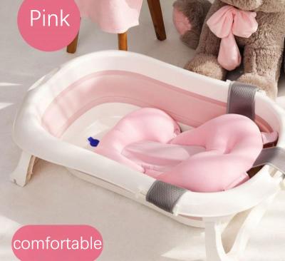 China 2021 New High Quality Daisy DP-1011 Portable Pink Free Standing Folding Folding Newborn Baby Bathtubs Free Standing for sale