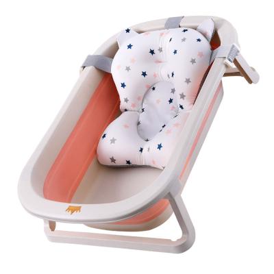 China Daisy DP-1014 Free Standing Folding Newborn Kids Folding Portable Orange Collapsible Bathtub For Babies for sale