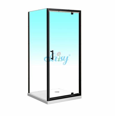 China Can be shower enclosure or shower door two sides or one side single shower enclosure shower screen with acrylic tray for sale