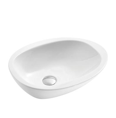 China Factory Viable Cheap Price China Hotel Home Bathroom White Art Sink Basin With Ceramic Soft Glossy White for sale