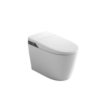 China Double-flush Make In China Ceramic One Piece Bathroom Toilet Smart Flush By Foot Sensor for sale