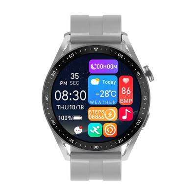 China Full Page Touch Screen Sport Smartwatch Around Shape NFC Heart Rate Monitoring Round Dial Smart Watch for sale